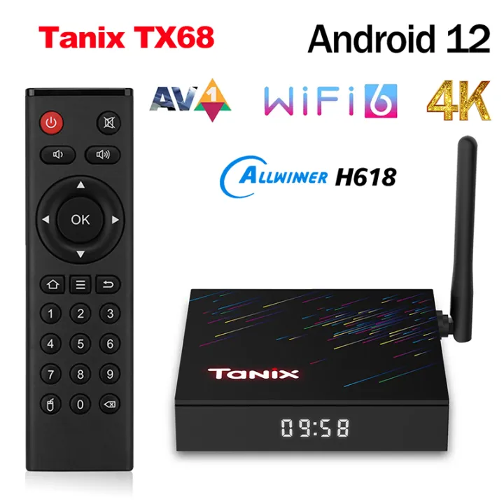 Dispositivo de TV inteligente X98H, caja decodificador con Android 12,  Allwinner H618, BT5.0, Wifi 2