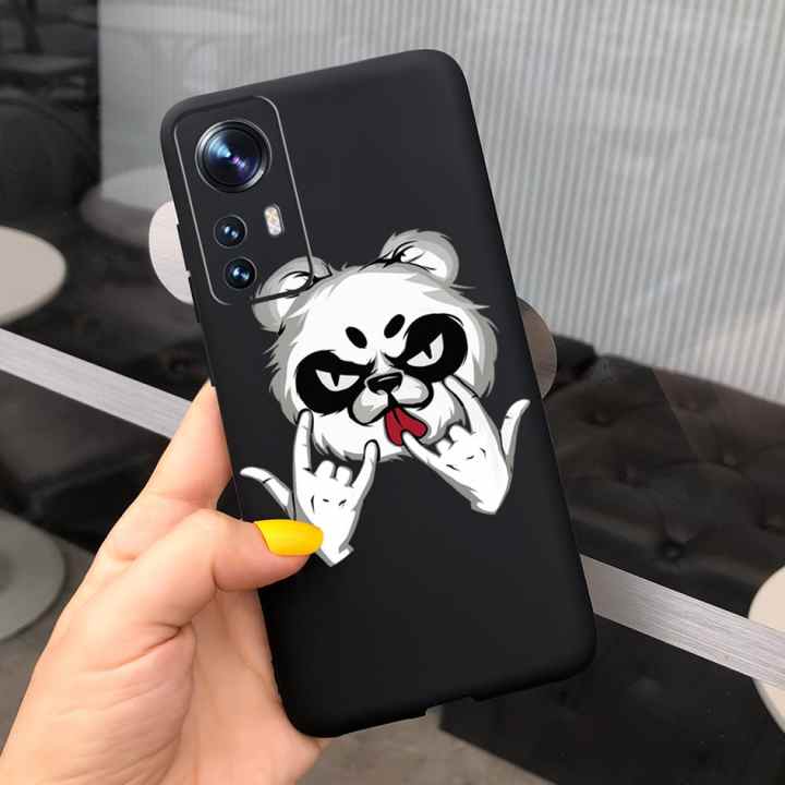 Funda de silicona suave para Xiaomi 12 Pro 5G, carcasa con dibujos animados  pintados, mate, para