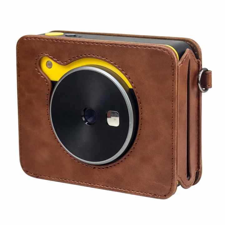 Funda transparente para cámara Fujifilm Instax Mini 12, bolsa protectora de  transporte con correa para el hombro, bolsa de almacenamiento de tres