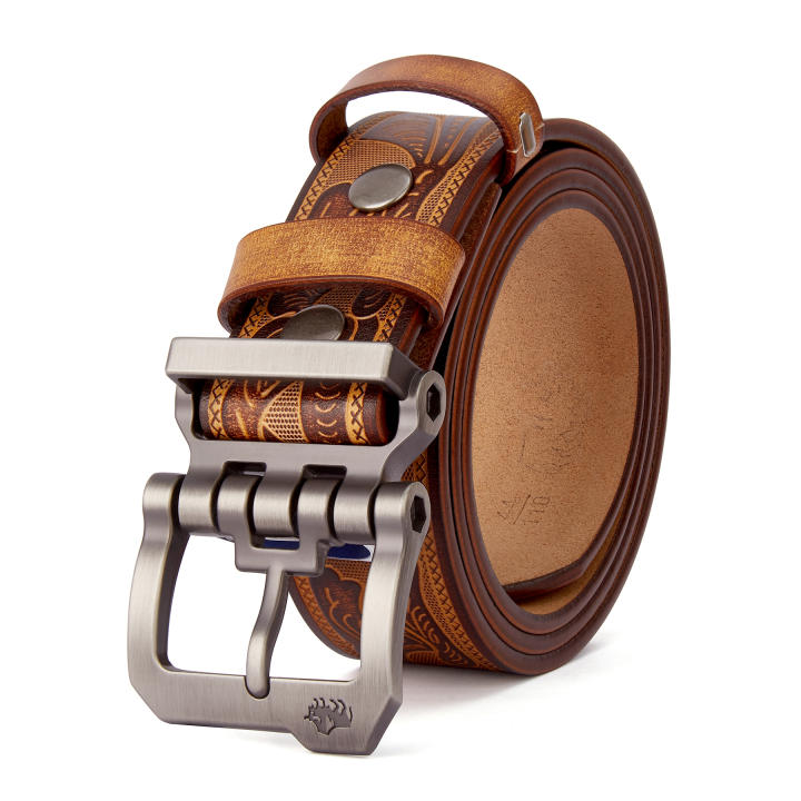 Cinturones De Cuero Genuino Para Hombre, Correa De Marca De 3,8 CM De Cuero De Vaca Puro