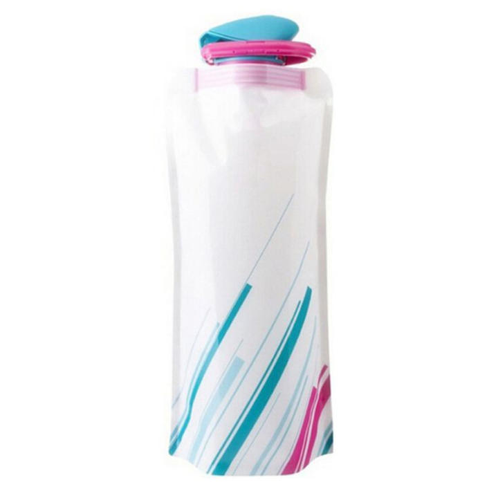 Tacino Botella De Agua Plegable 4pcs,700ml PortáTil Bolsa De Agua Collapsible, Plegables Botellas De Agua
