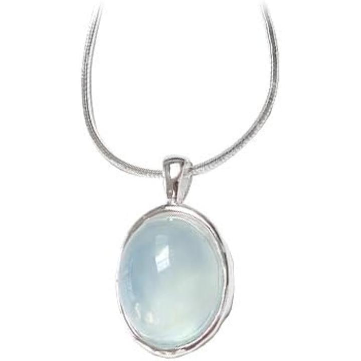 POPLYKE Juego De Collar Y Aretes De Lágrima De Filigrana De Piedra Lunar De Plata Esterlina Para Mujer, Piedra Lunar, Plata De Ley, Piedra Lunar