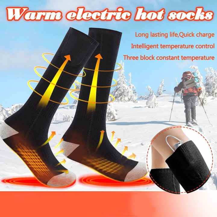 Calcetines térmicos de lana merina para hombre y mujer, medias impermeables  y transpirables para senderismo, Camping
