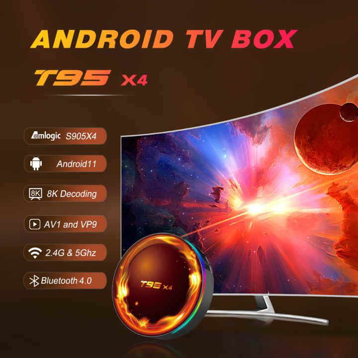 X96 X4 Android 11.0 TV BOX Amlogic S905X4 4GB 32GB 64GB Quad Core 2.4G 5G  Banda Dual WIFI BT 8K Reproductor Multimedia Decodificadores De 14,25 €