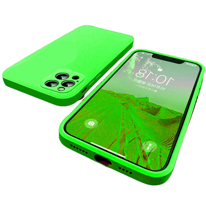 Funda De Teléfono De Silicona Suave Cuadrada 3CG Para IPhone, 11, 13