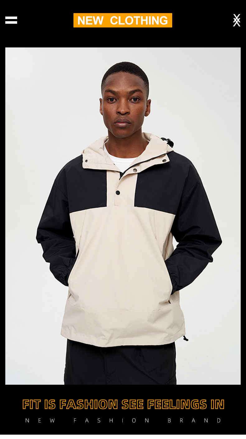 Chaqueta Ligera Hombre Cortavientos – Cremallera, Con Bolsillos, Para Primavera Y Otoño, Deportiva