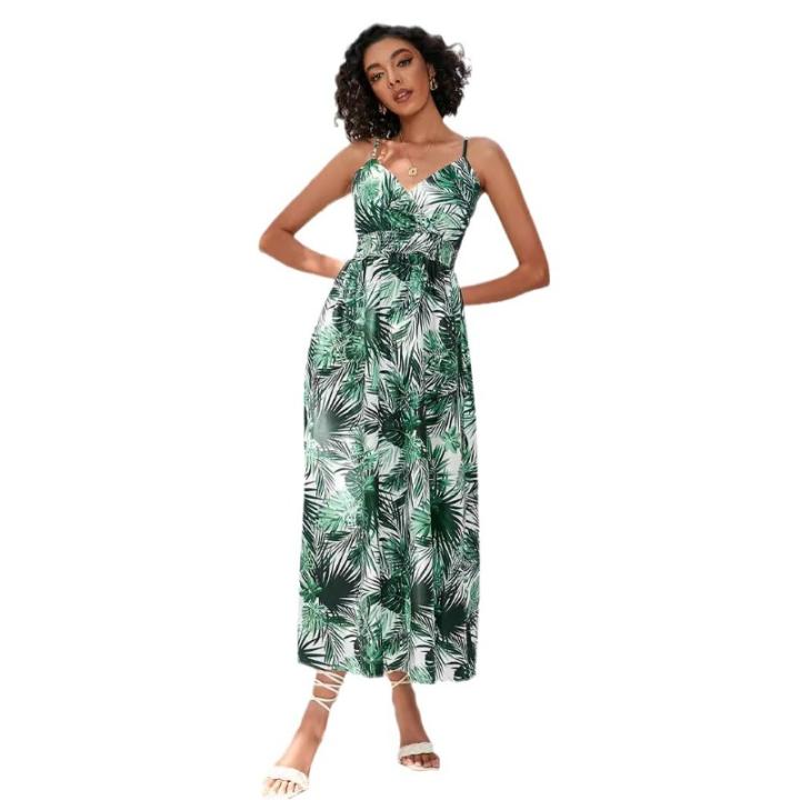 Vestido Midi Elegante Con Tirantes Finos Y Textura Delicada