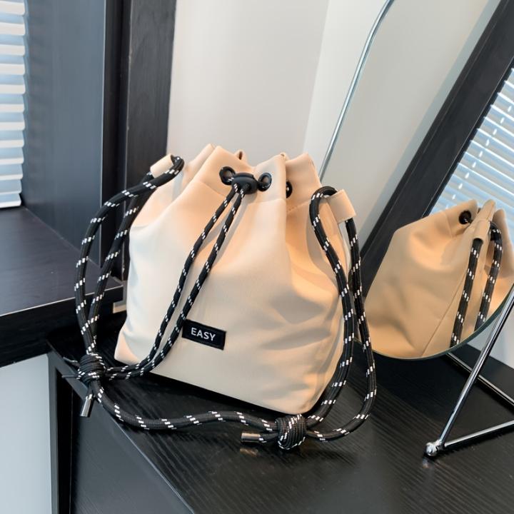 Bolso De Hombro Con Borlas De Estilo étnico, Bandolera Con Cordón De
