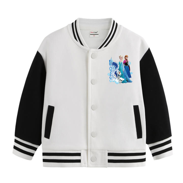 Chaqueta De Béisbol Para Bebé/Niño - Forro Polar Con Interior De Algodón, Abrigo Grueso Para Invierno Y Primavera