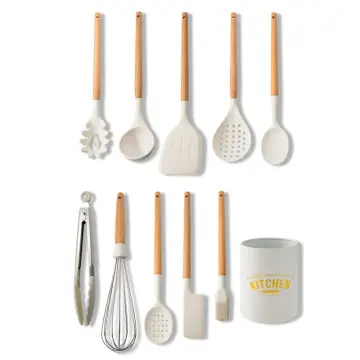 CAROTE Juego de utensilios de cocina antiadherentes, 10 piezas, juego de  utensilios de coc