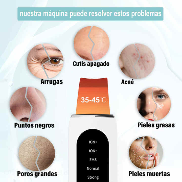 Depurador-Limpiador Ultrasónico De Piel, Limpieza Facial Profunda