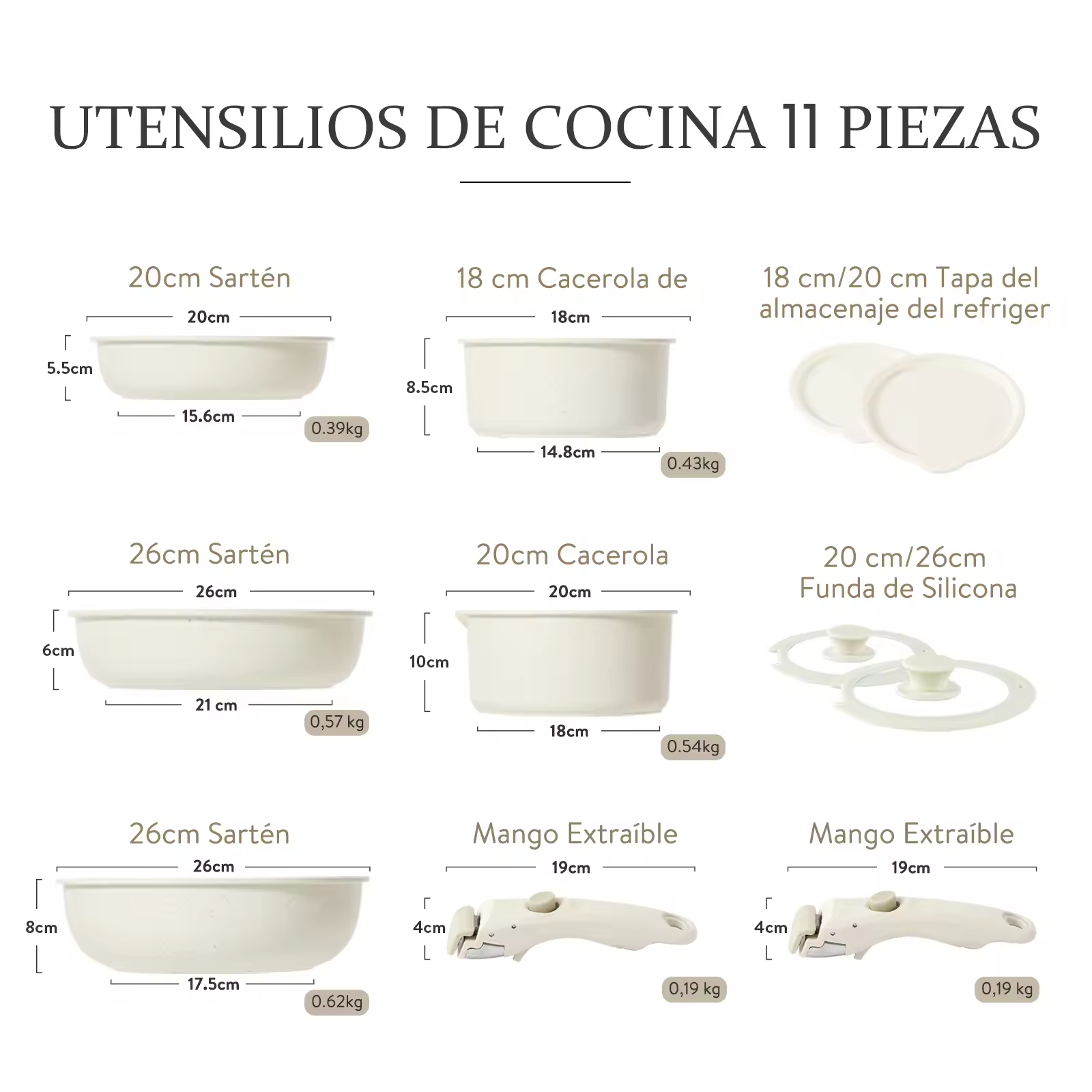 Juego de sartenes Caronte