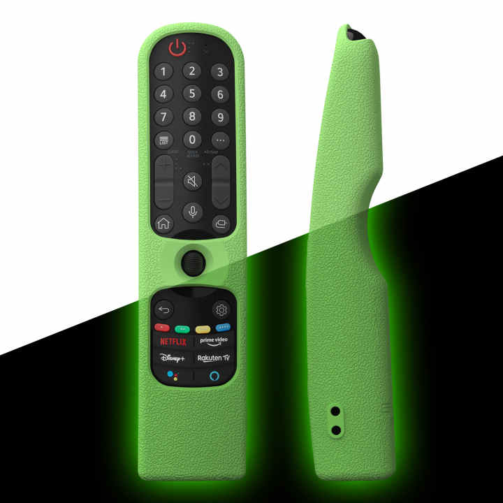 Funda protectora de silicona para mando a distancia para LG TV AKB75095307  (verde claro)