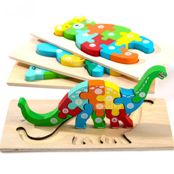 Rompecabezas de madera para niños pequeños, juguetes de regalo para niños y  niñas de 1 2 3 años, juguetes educativos para bebés con 4 patrones de  animales, formas de colores brillantes y
