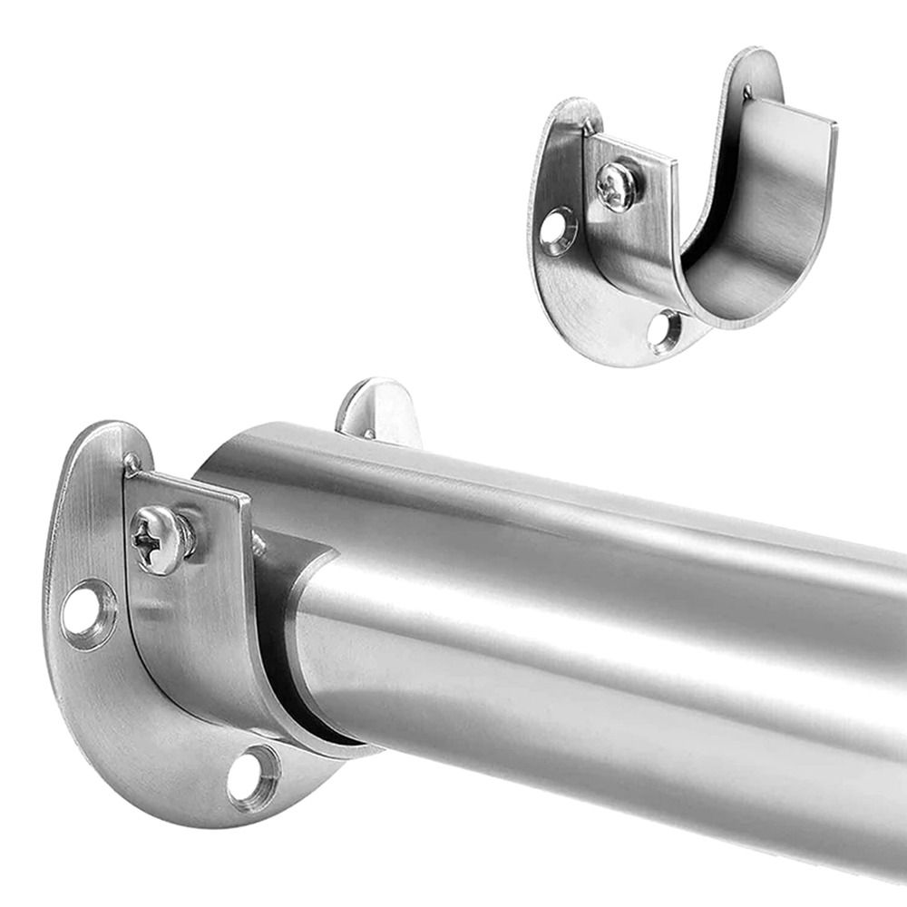 Instalación Fácil Hardware De Cortinas Soporte Doble Para Barra De Cortina Soport De Hierro Para Pared Soporte De Cortina De Alta Ristencia