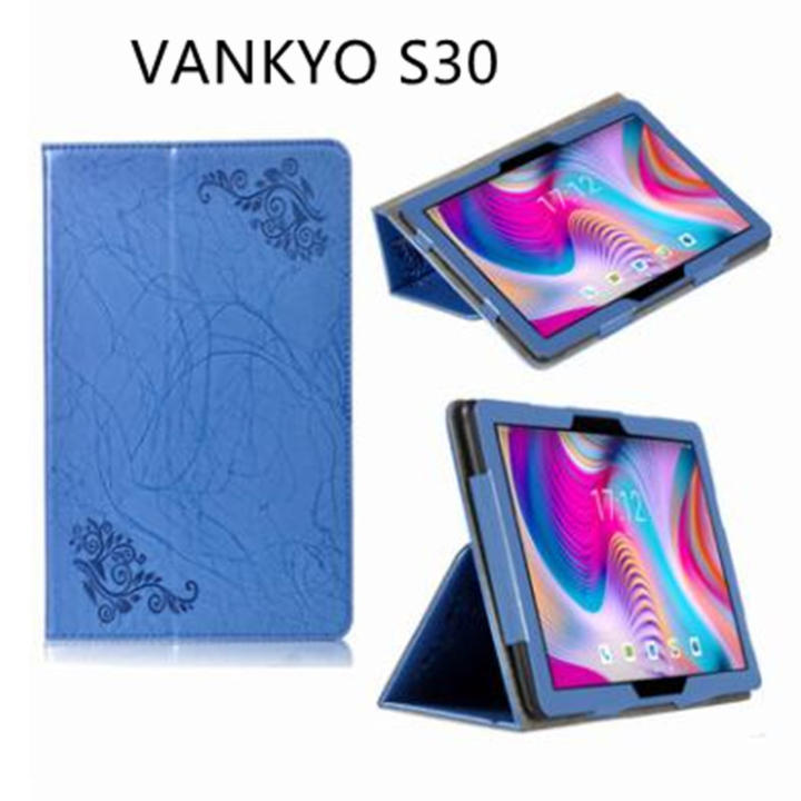 Custodia Cover Per VANKYO MatrixPad S8 – Silicone Morbido TPU Con Supporto – Blu – Ultra Leggera Protettiva - 4
