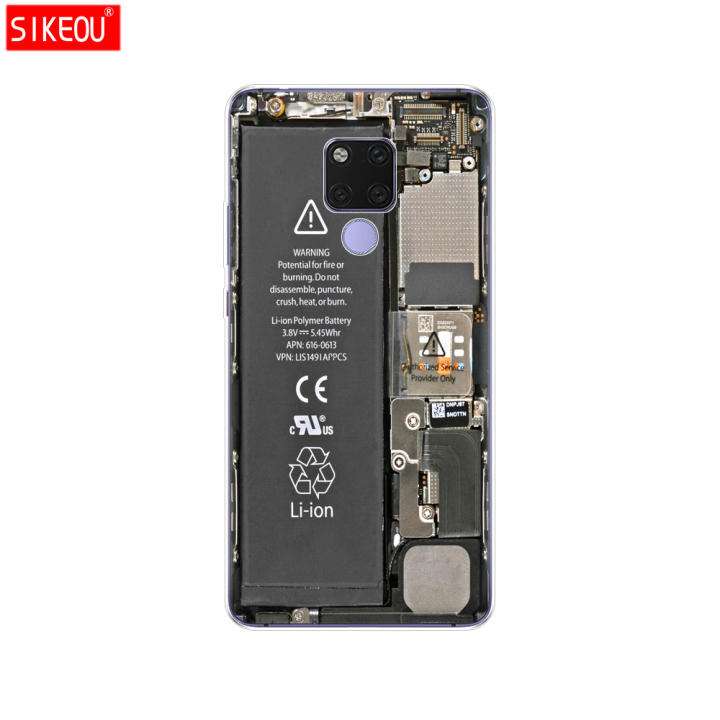 Funda De Silicona HULLIN Para Huawei Mate 20 | Color Púrpura Hierba, Ultrafina Y Antideslizante