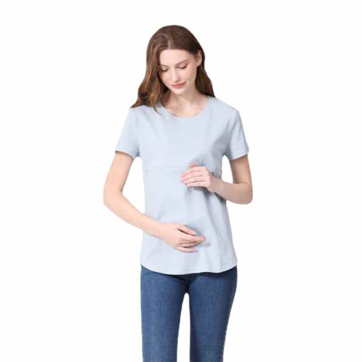 Sudadera De Maternidad Zeta Ville Con Cremallera - Raya, Elástica, Cómoda Para Embarazo Y Lactancia