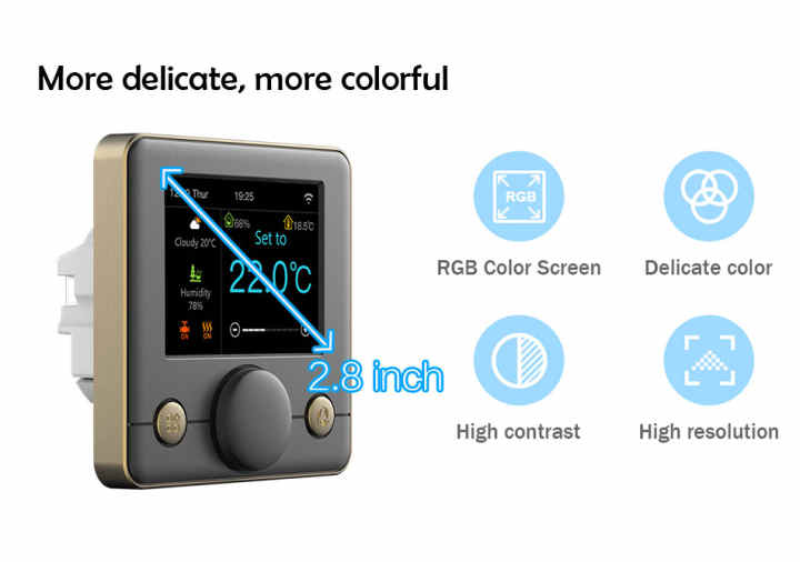 Smart WiFi termostato de calefacción de agua de caldera de gas de ahorro de  energía de RF inalámbricos Controlador de temperatura de trabajo con Tuya  Google termostato ambiente Alexa - China WiFi