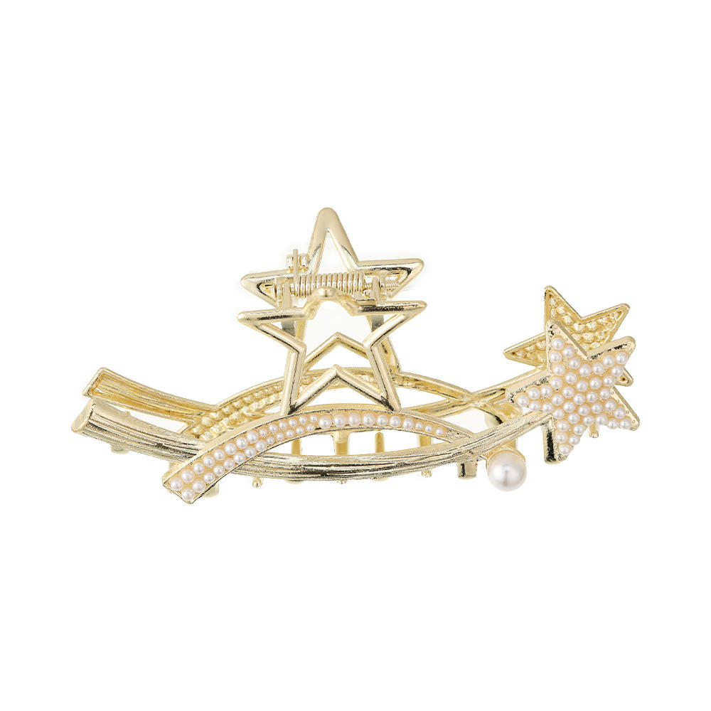 Horquilla Francesa En Forma De U Con 4 Puntas Y Diamantes De Imitación, De 9.5 Cm, Ligera Y Elegante, Ideal Para Bodas, Fiestas Y Eventos Especiales