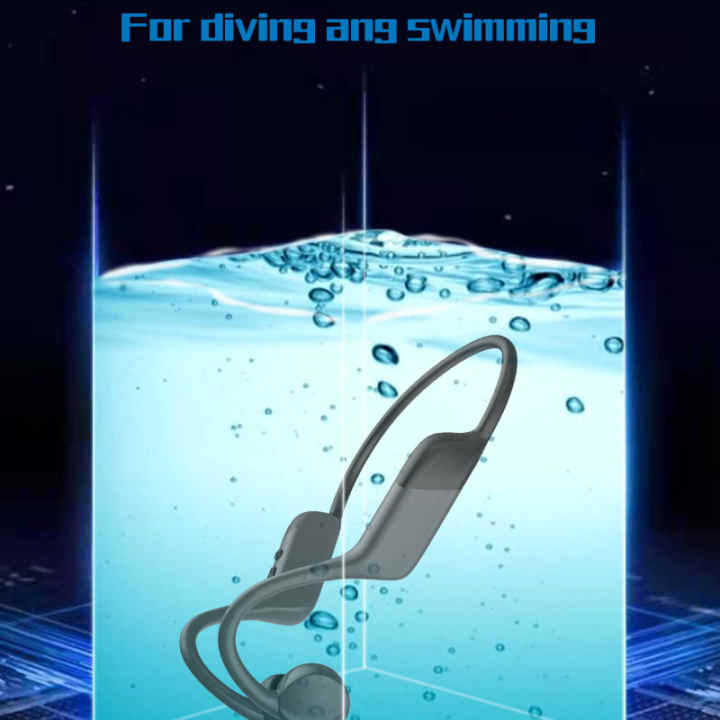 Auriculares de natación, IPX8 impermeables de conducción ósea para nadar,  auriculares inalámbricos Bluetooth de oreja abierta, para natación,  reproductor de MP3, memoria 8G integrada para natación, conducción,  ciclismo : Electrónica 