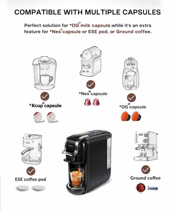 KONKA-máquina de café portátil para el hogar, minicafetera de goteo  automático para oficina, Té eléctrico