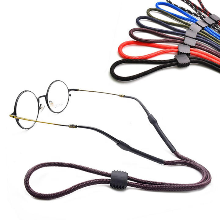 Cordón Ajustable Para Gafas - Nylon Negro, 67 Cm, Antideslizante, Para Deportes Y Viajes