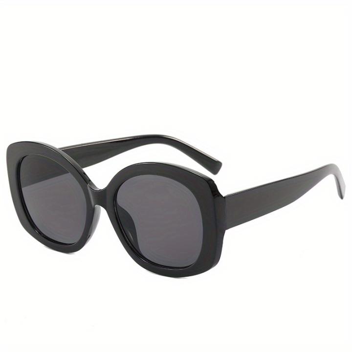 SOHUPAC Gafas redondas clásicas Gafas de círculo retro Lente transparente Marco de metal Accesorios sin receta Estuches para gafas, Negro
