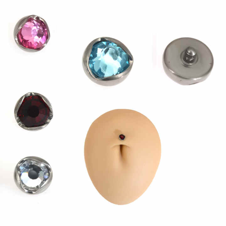 Banana (PTFE, Vari Colori) Con Brillantino (PTFE/Acciaio Chirurgico - Foto 2