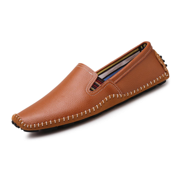 Asifn Mocasines Para Hombre, Antideslizantes, De Cuero, Zapatos Casuales, Color Marrón, Gamuza Cómoda, Negro