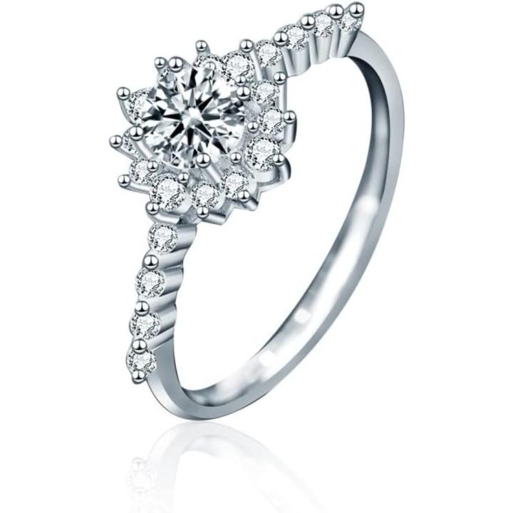 Conjunto De Anillos De Compromiso De Moissanita Vintage, Anillo De Oro Rosa, Anillo Giratorio, Anillo De Moissanita, Anillo De Racimo, Conjunto Nupcial único, Anillos De Promesa Para Mujeres - México