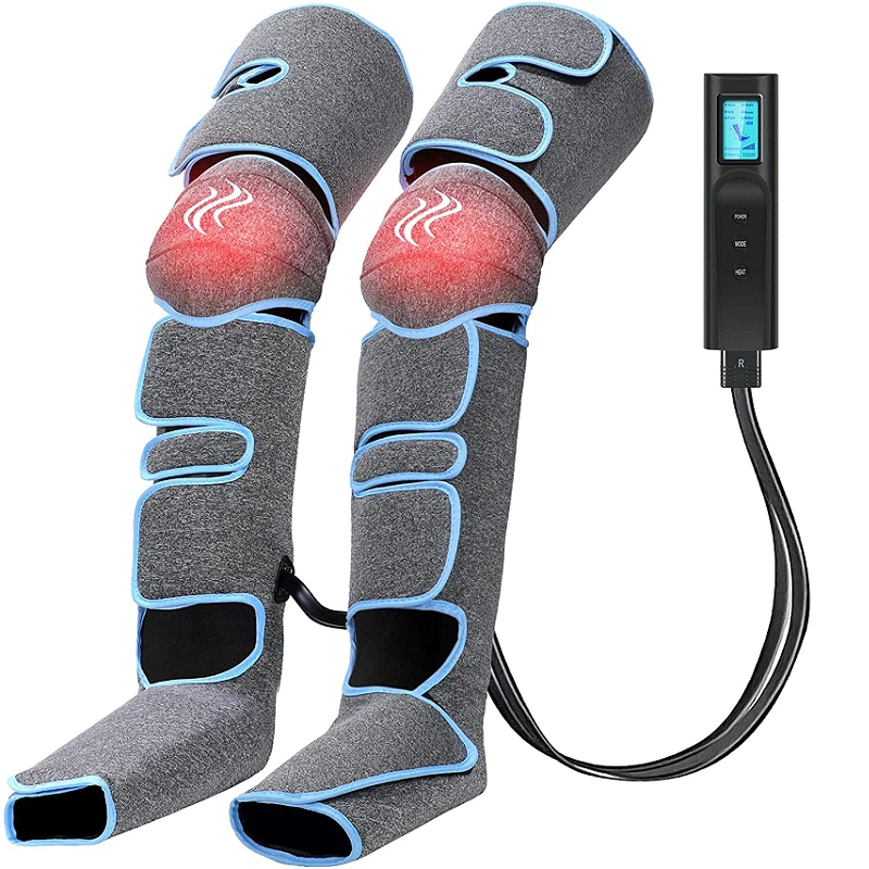 Masajeador pies y piernas con vibración, Control remoto y panel de control, 10 velocidades, 5 programas, VIBFIT