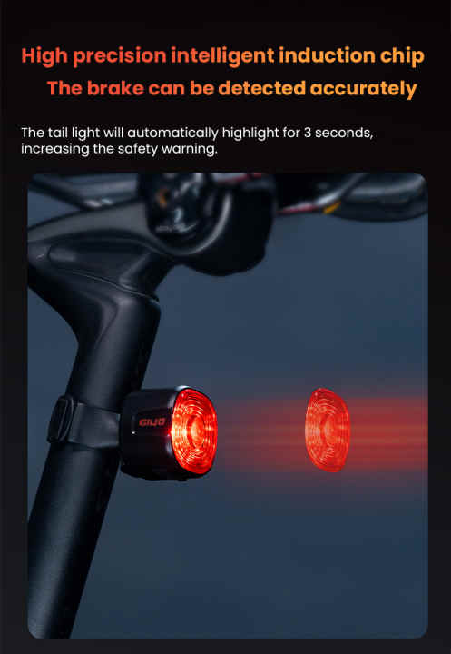 Luz trasera de bicicleta con señales de giro, control remoto inalámbrico,  impermeable, luz trasera de bicicleta recargable por USB, ultra brillante