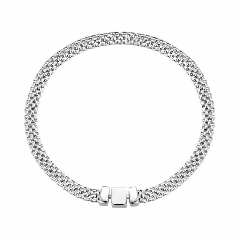Pulsera De Plata De Ley 925 Para Mujer - Diseño Clásico, Ajustable, 17 Cm, Regalo En Caja