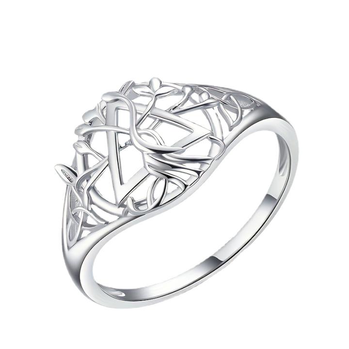 Anillo Emperatriz Libre Níquel Anillo De Plata Esterlina 925 Liso Con Flor - Hecho A Mano, Libre De Níquel, Talla A Elegir Anillo Sin Níquel Bulgaria