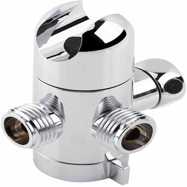 Adaptador En T De 3 Vías Para Fontanería - Conector De 1/2" Y 3/8" Con Rotación 180°, De Cobre Niquelado, Ideal Para Inodoros Y Baños