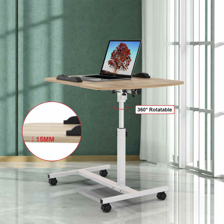 Escritorio plegable para ordenador, mesa de estudio con elevación móvil,  altura ajustable, 60x40x62-85cm, muebles para