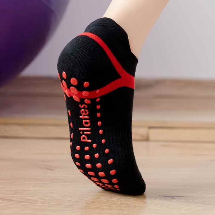 Comprar Calcetines de Yoga con cinco dedos antideslizantes de silicona para  mujer, medias de algodón para Pilates, transpirables, para gimnasio,  Fitness, correr, baile deportivo