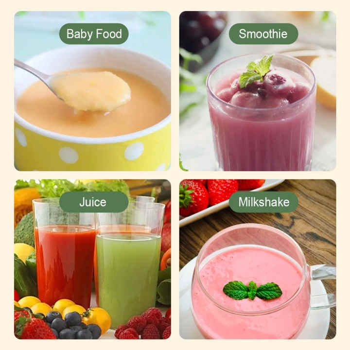 Mini Licuadora Portátil USB + Botella Plegable + Recetas de Smoothies y  Jugos - Stock Hogar