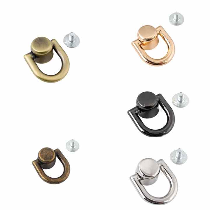 Botón De Rueda De Metal Desmontable Botón De Barra Con Mancuernas Hebilla Bolsa Broche Hebillas Bolsas Bolso Kit De Reparación Hebilla De Costura Accesorios De Ropa 10pcs (Color : LightGold, Size