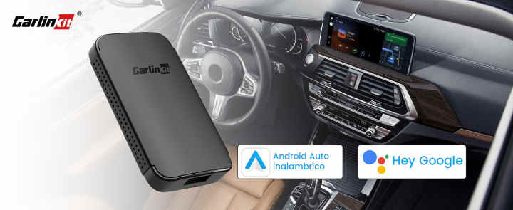 CarlinKit Adaptador inalámbrico de coche CarPlay para radio de coche  Android, Android Auto inalámbrico y Apple CarPlay 2 en 1, bajo consumo de