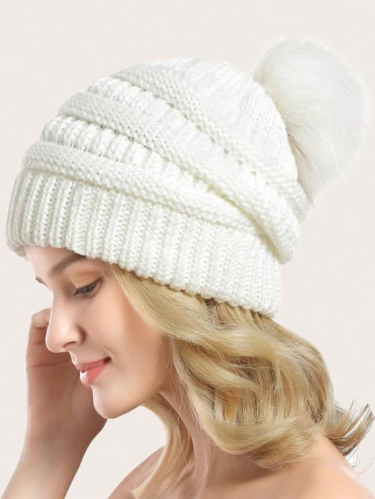 Gorros Para Mujer Con Doble Pompón, Sombreros De Invierno Para Mujer Para Clima Frío, Forro Polar