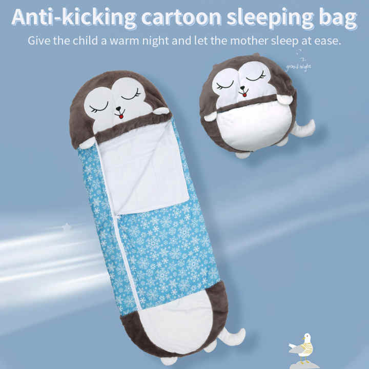 Saco de dormir de algodón de modelado de animales de dibujos animados para  bebé, niño y niña cálidas de invierno para bolsas de dormir, tamaño:  130x105cm,1-4 Yea - AliExpress