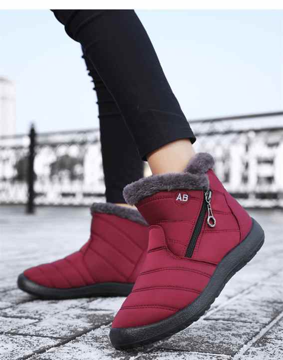 Botas De Nieve Para Mujer Zapatos Impermeables Plataforma De Invierno  Zapatillas