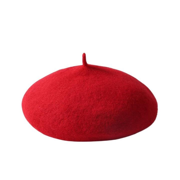 JANGOUL - Gorro Plano De Lana Para Niños, Diseño De Espiga, Boina Para Niños Y Niñas, Gorro De