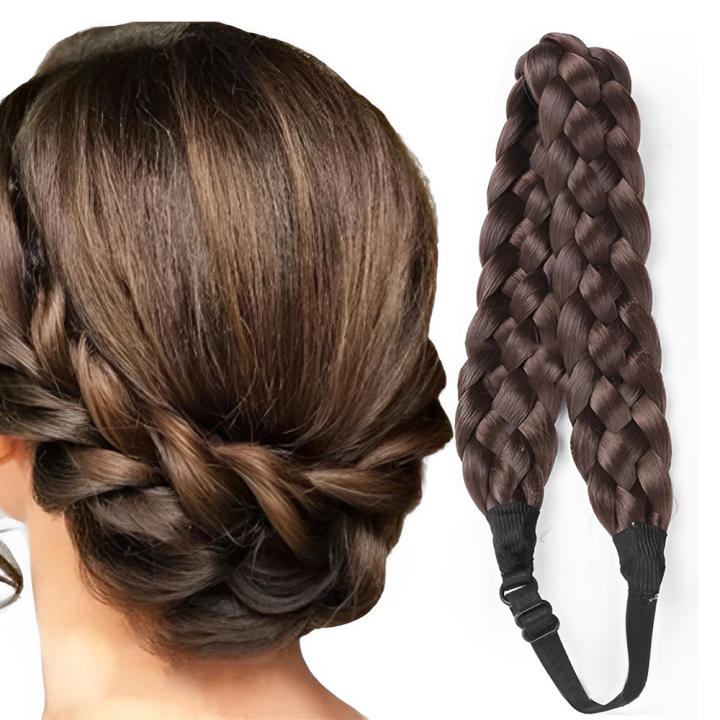 N) Diadema Trenzada Con Dientes Antideslizantes, Diadema Tr | Envío Gratis