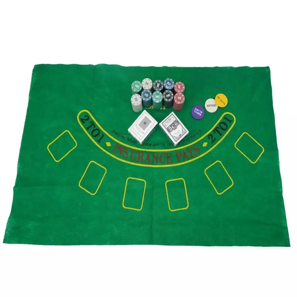 Alfombra De Póker Profesional 100x60 Cm – Tapete De Lujo Para Texas Holdem, Blackjack Y Ruleta, Ideal Para Mesa De Casino