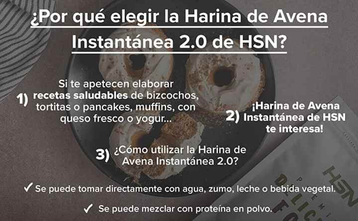 Harina de Avena Instantánea 2.0 en Polvo - HSN
