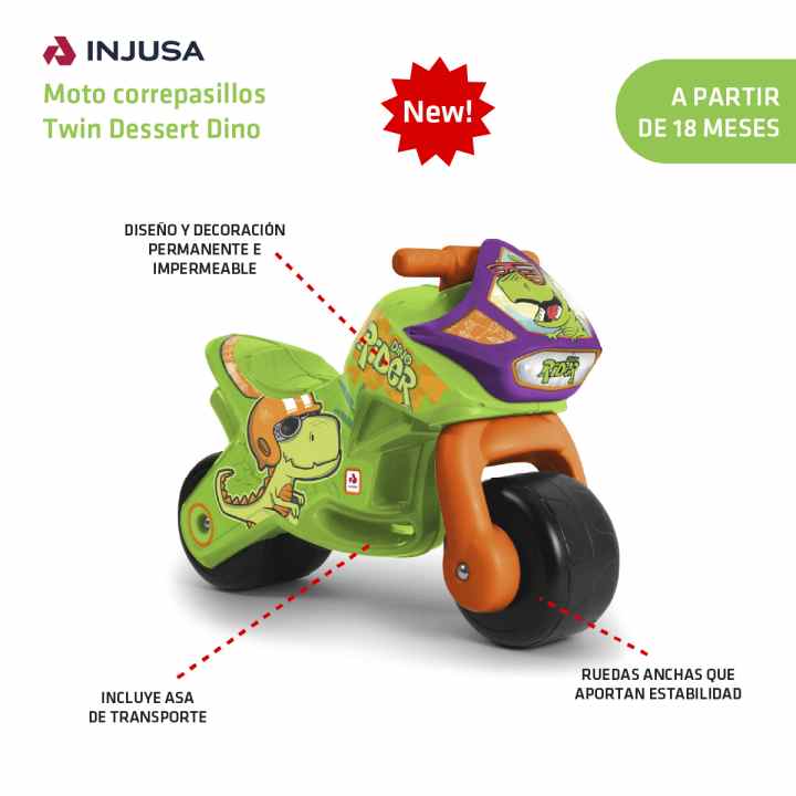 Moto Correpasillos Twin Dessert Spidey Injusa ®