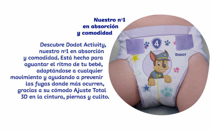 Dodot Activity Pants Pañal-Braguita Talla 6, 70 Pañales, 14kg - 19kg + 1  Pack de 40 Toallitas Gratis Cuiado Total, Pack Mensual : : Bebé